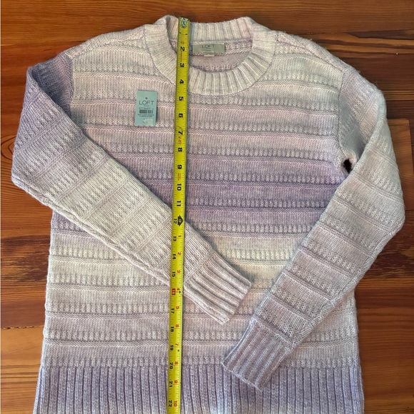 Loft Outlet Women’s NWT Purple Ombré Long Sleeve Sweater, Size XS Petite - Picture 9 of 11